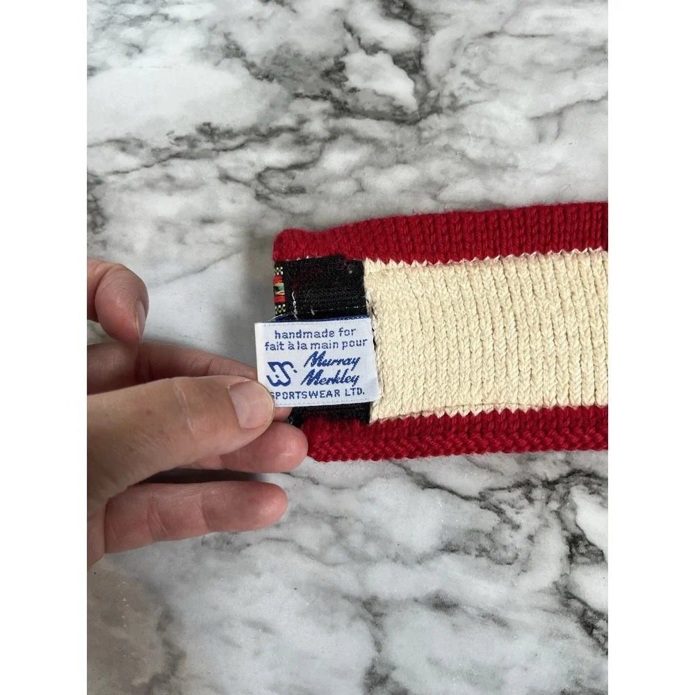 Murray Merkley Vtg Wool Headband Southwest Print Made In Canada